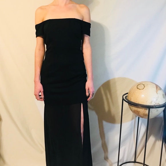 NWT Formal Gown with Sheer Slit Bottom - Picture 5 of 6